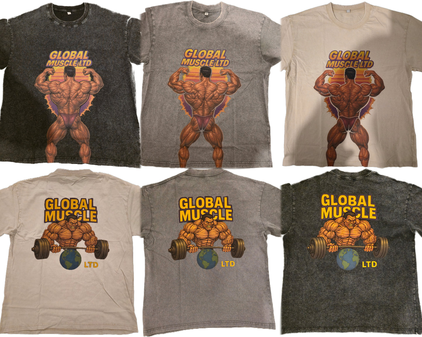 GLOBAL MUSCLE TEE BIG BACK FLEX