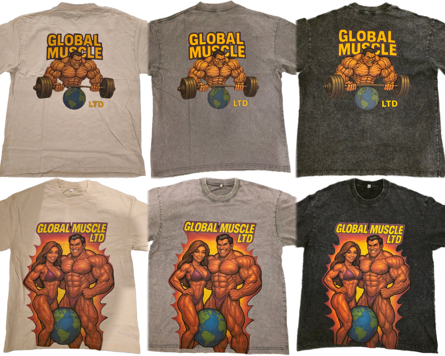 GLOBAL MUSCLE TEE PHYSIQUE  COUPLE